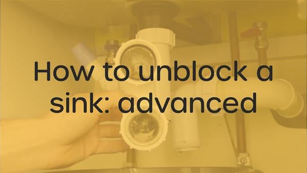How to unblock a sink: advanced