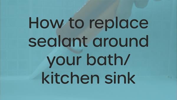 How to replace sealant around your bath / kitchen sink